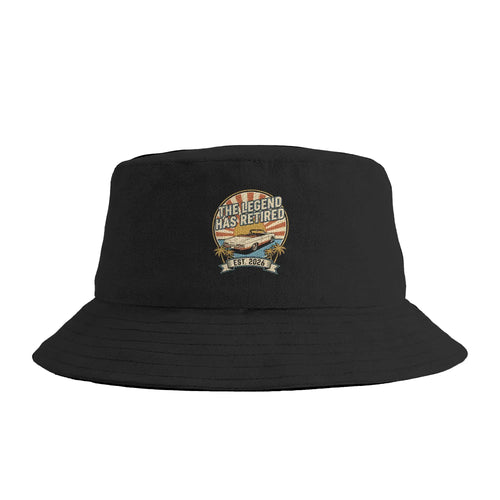 Couple The Legend Has Retired 2026 Retro Sunset Car Bucket Hat