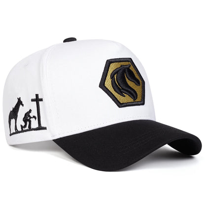 Unisex Horse Embroidery Baseball Caps Spring Autumn Outdoor Adjustable Casual Hats Sunscreen Hat Sports Cap
