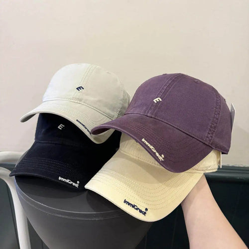 Korean Style Minimalist Baseball Cap for Men Wome