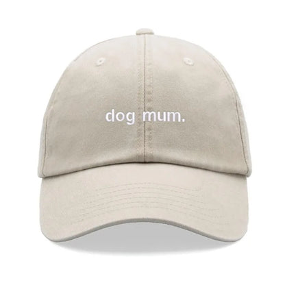 1pc "dog Mum. " Vintage Washed Kanye Baseball Cap for Women