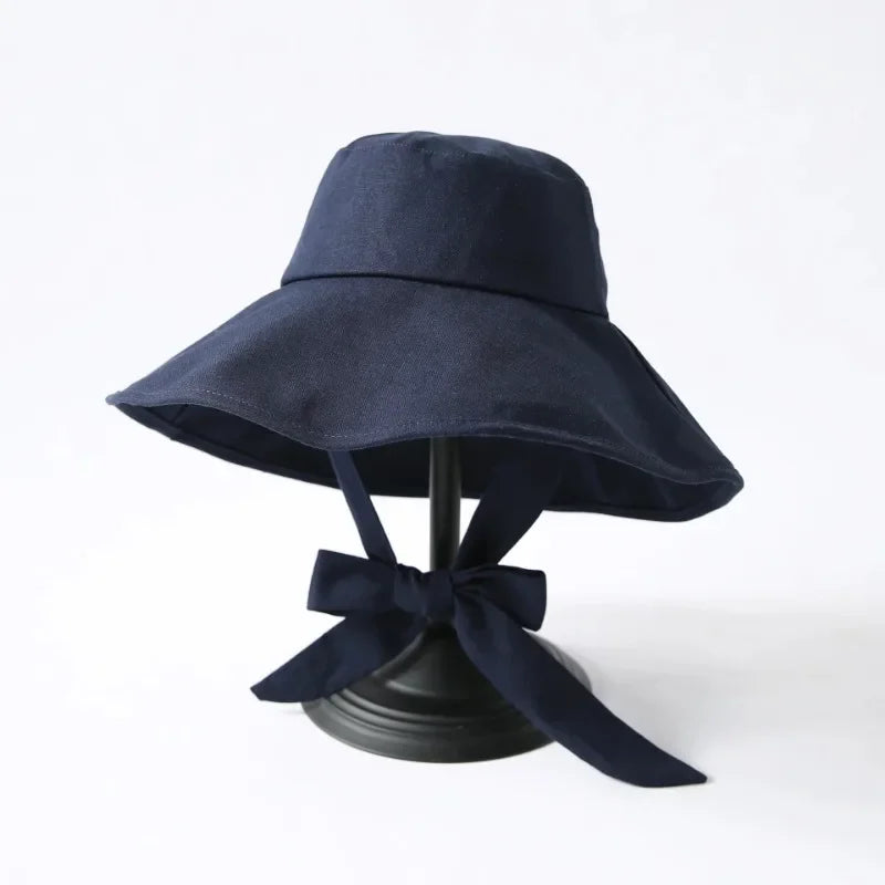 Summer Spring Japan Tie Bucket Hat Women