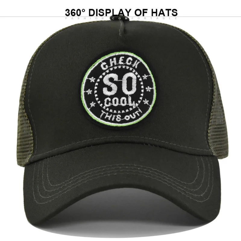 So Cool Embroidered Mesh Baseball Cap