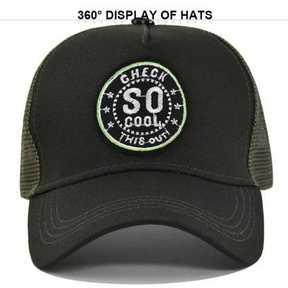 So Cool Embroidered Mesh Baseball Cap