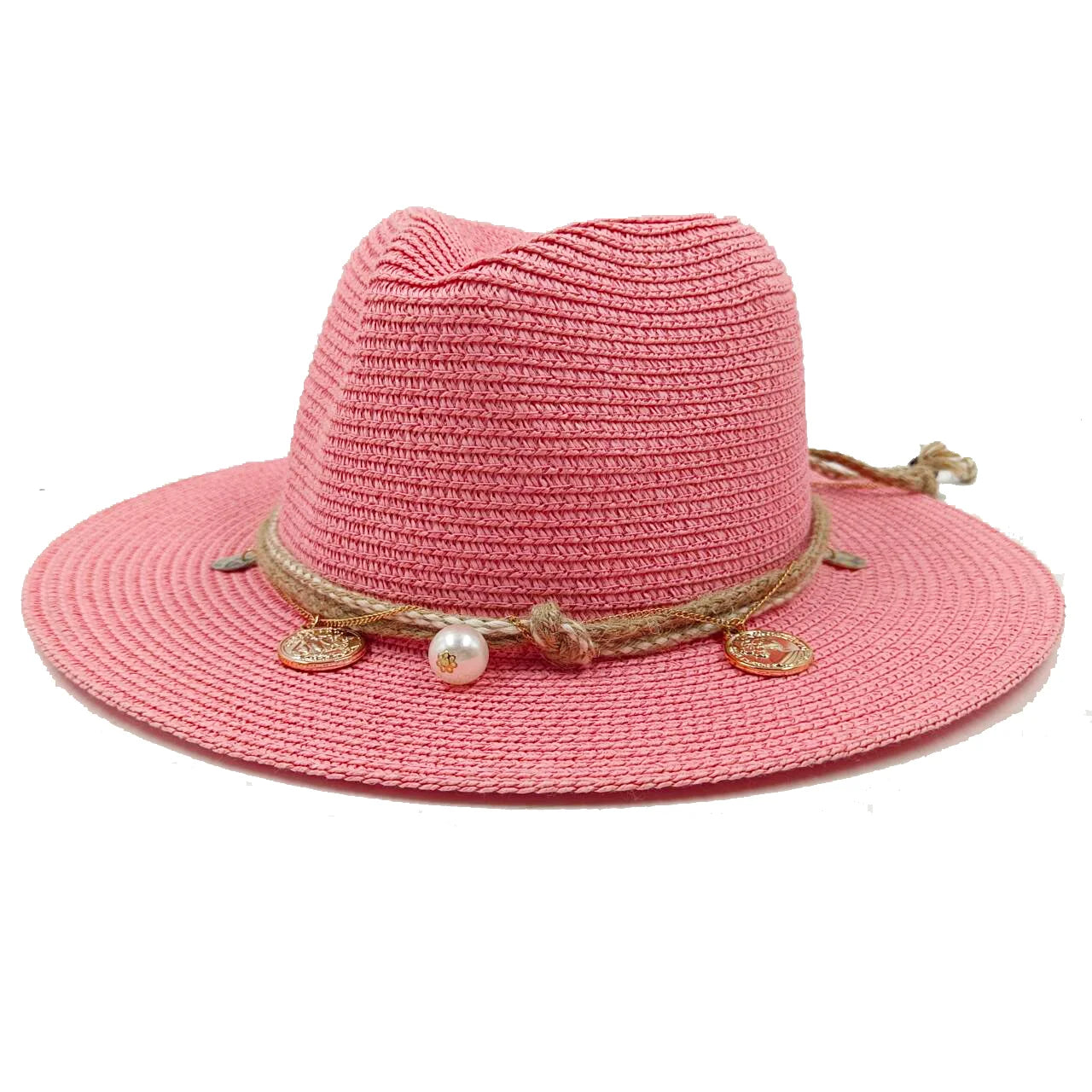 Jazz Straw Hat Men's And Women's Hat Sun Hat Outdoor Anti-UV