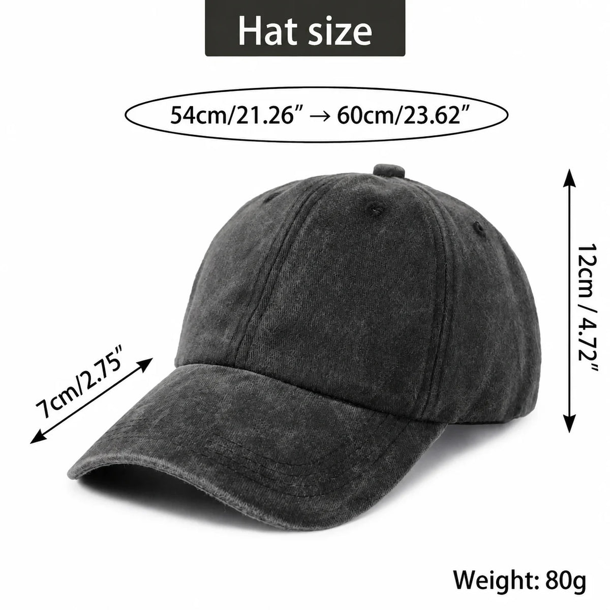 Cute Cartoon Animal Character Graphic Baseball Cap Vintage Washed Adjustable Unisex Dad Hat Casual Gift
