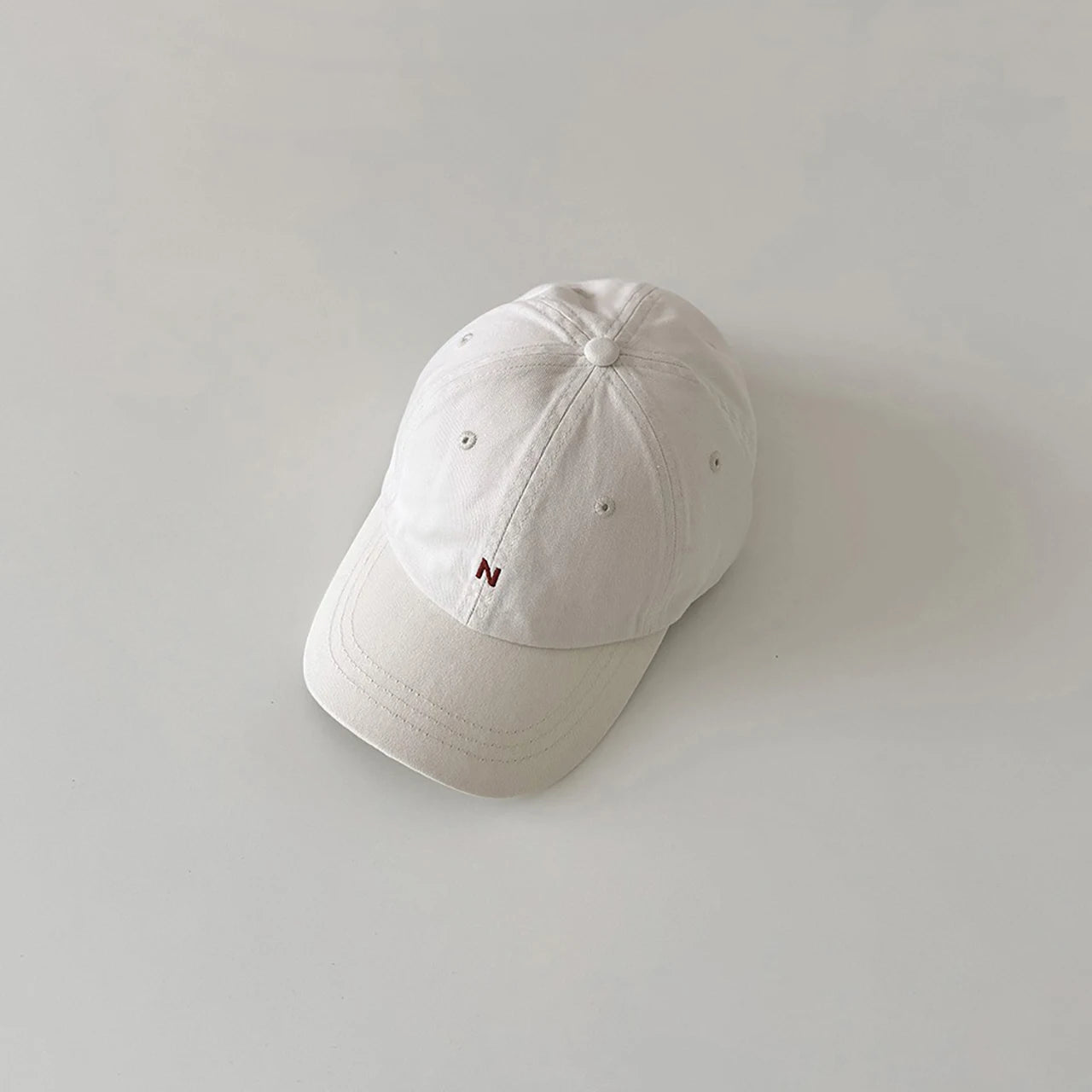 N-Letter Baby Peaked Hat Solid Color Children Duck Tongue Cap