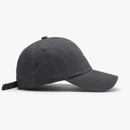 Soft Top Embroidered Letter Men's Breathable Sun Shading Baseball Cap For Outdoor Travel Duckbill Cap