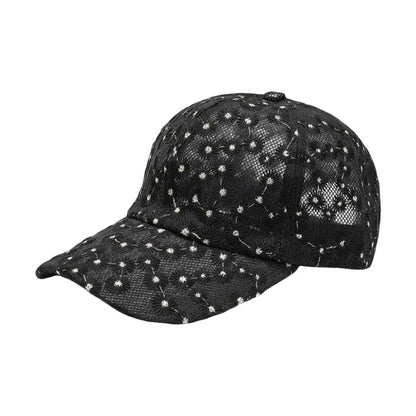 Casual Embroidered Flower Baseball Cap Adjustable