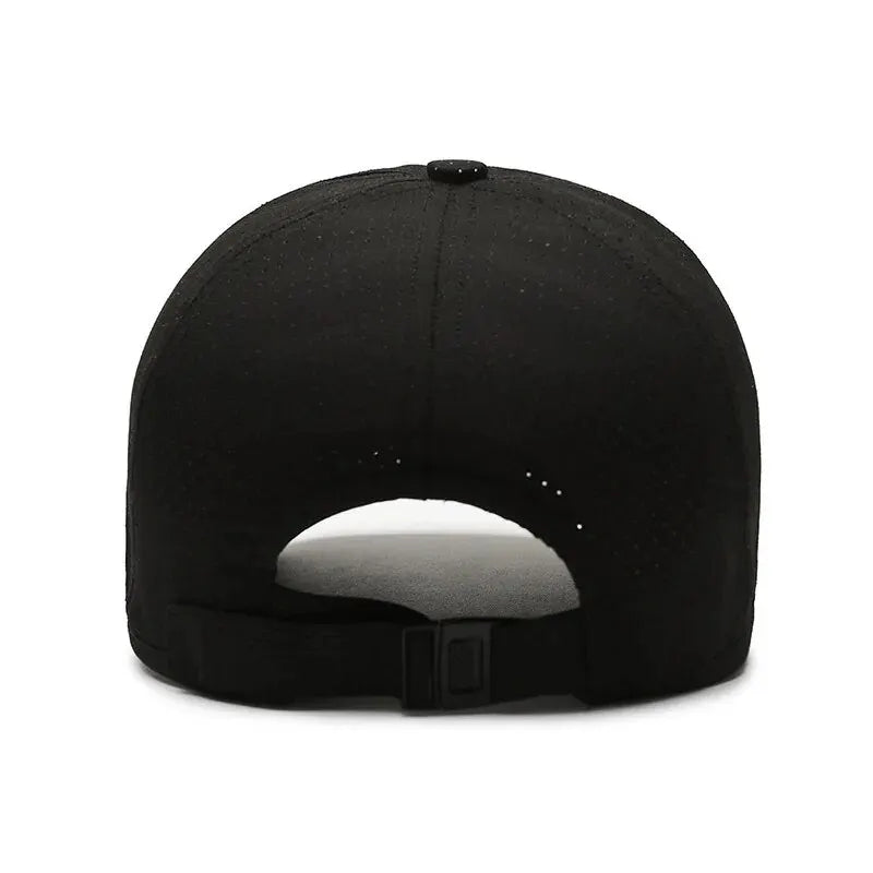 Edging Quick Drying Hat Casual Versatile Trendy Baseball Cap Fashion Outdoor Sports Breathable Black Cap