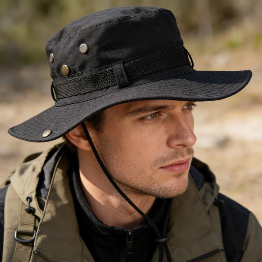 New Unisex Wide Brim Fisherman Hat Breathable Summer Sunshade Bucket Hats