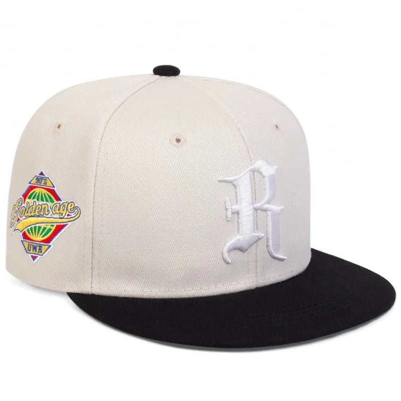 Unisex R Letter Side Planet Embroidery Hip Hop Hats Autumn Adjustable Casual Outdoor Sunscreen Hat