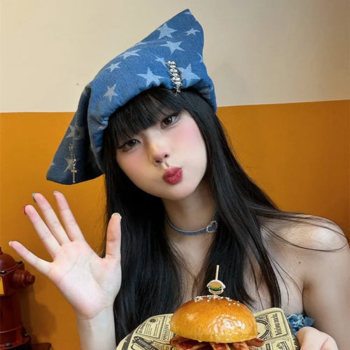 Women's Vintage Hats Sweet Cool Style Girl Horned Cowboy Hat