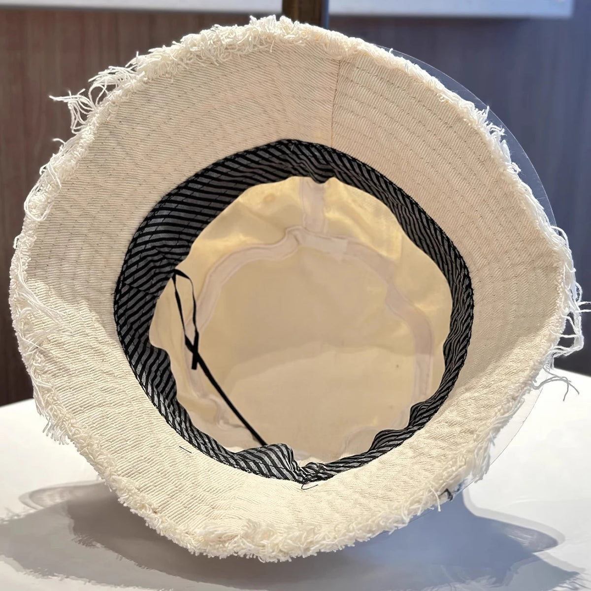 Trendy Frayed Edge Bucket Hat For Women Autumn