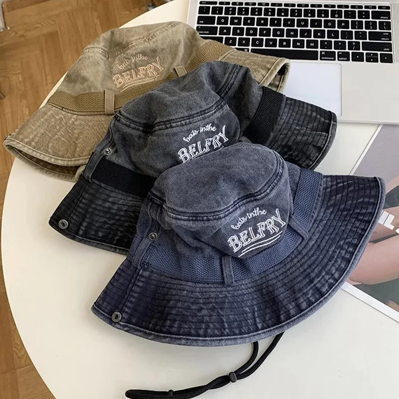 Vintage Washed Western Bucket Hats