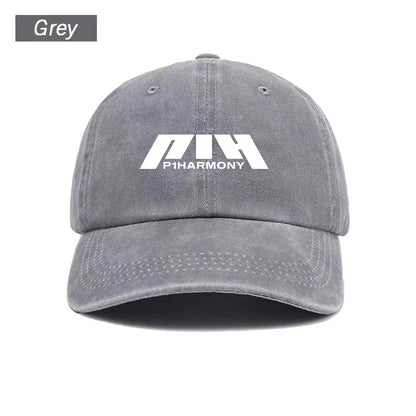 Baseball Cap Washed Printed Trucker Style Unisex