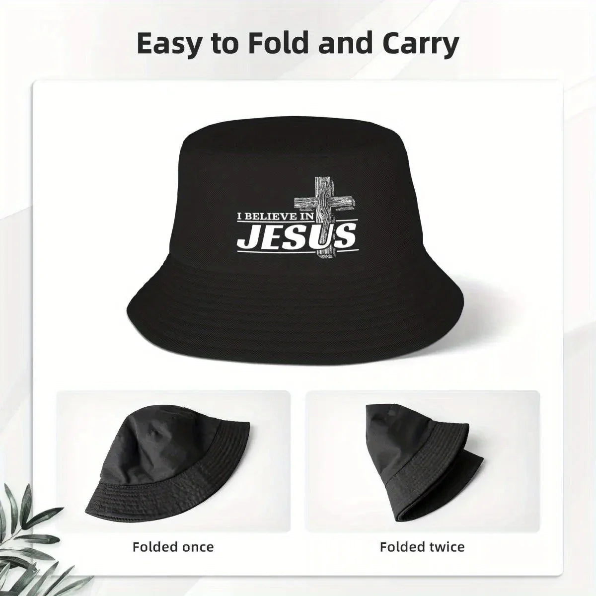 Custom I Believe In  Christ Bucket Hat Men Women