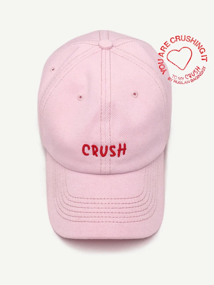Arrival Unisex Embroidery "crush" Baseball Caps for Four Season