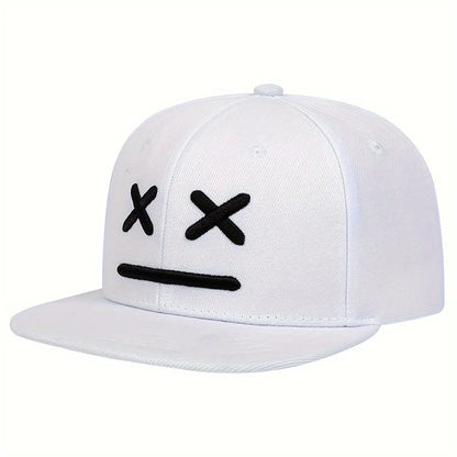 Unisex XX Smiling Face Embroidery Hip-hop Hats Spring Autumn