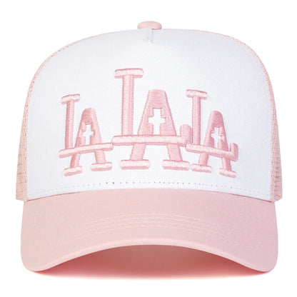 Unisex LA Cross Embroidery Baseball Caps Spring and Summer Outdoor