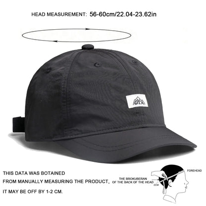 Unisex 0YX Letter Label Quick Drying Baseball Caps