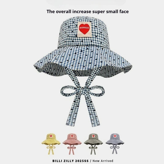 Summer Grid Wide Arrival Love Fisherman's Hat