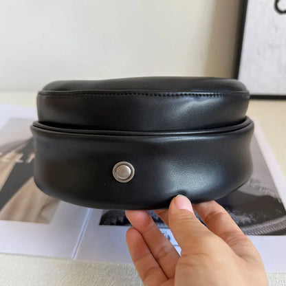Unisex New York Leather High Quality Personality Bucket Women Hat