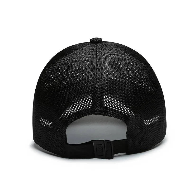 KAIRUI Breathable Full Mesh Hat Men Trendy Baseball Hat Hip Hop Outdoor Leisure Sports Sunshade Hat
