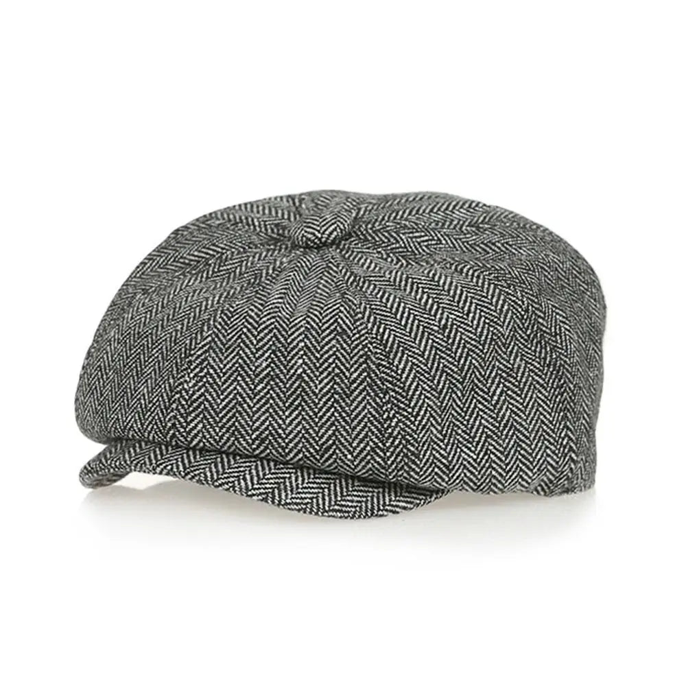 New Tweed Kids Beret Cap Vintage Style Cute Retro Newsboy Hat
