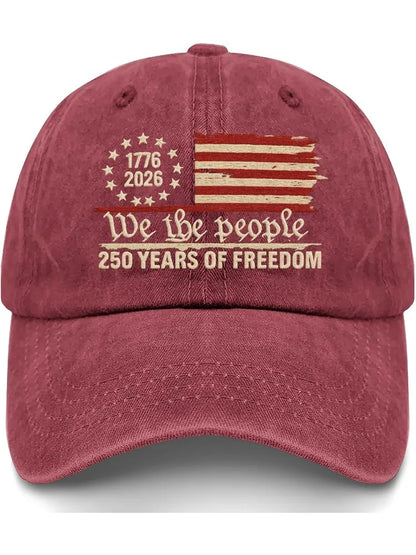 Anniversary 250 Years Freedoms 1776-2026 Baseball Hats