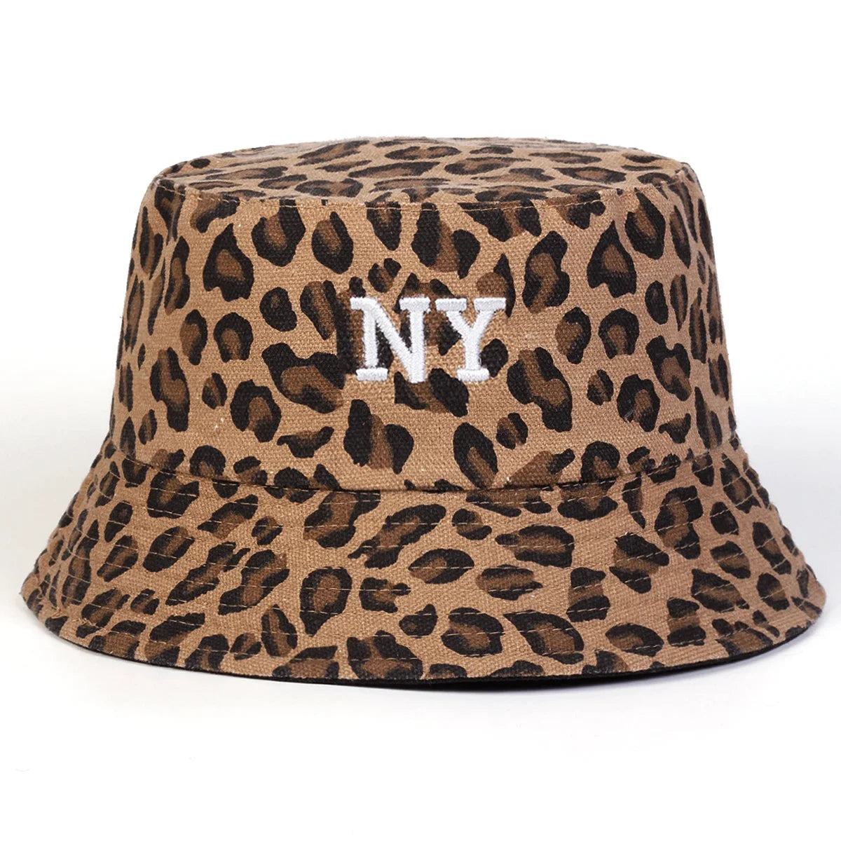 Unisex Double Sided Wearable NY Letter Embroidery Personality Bucket Hats