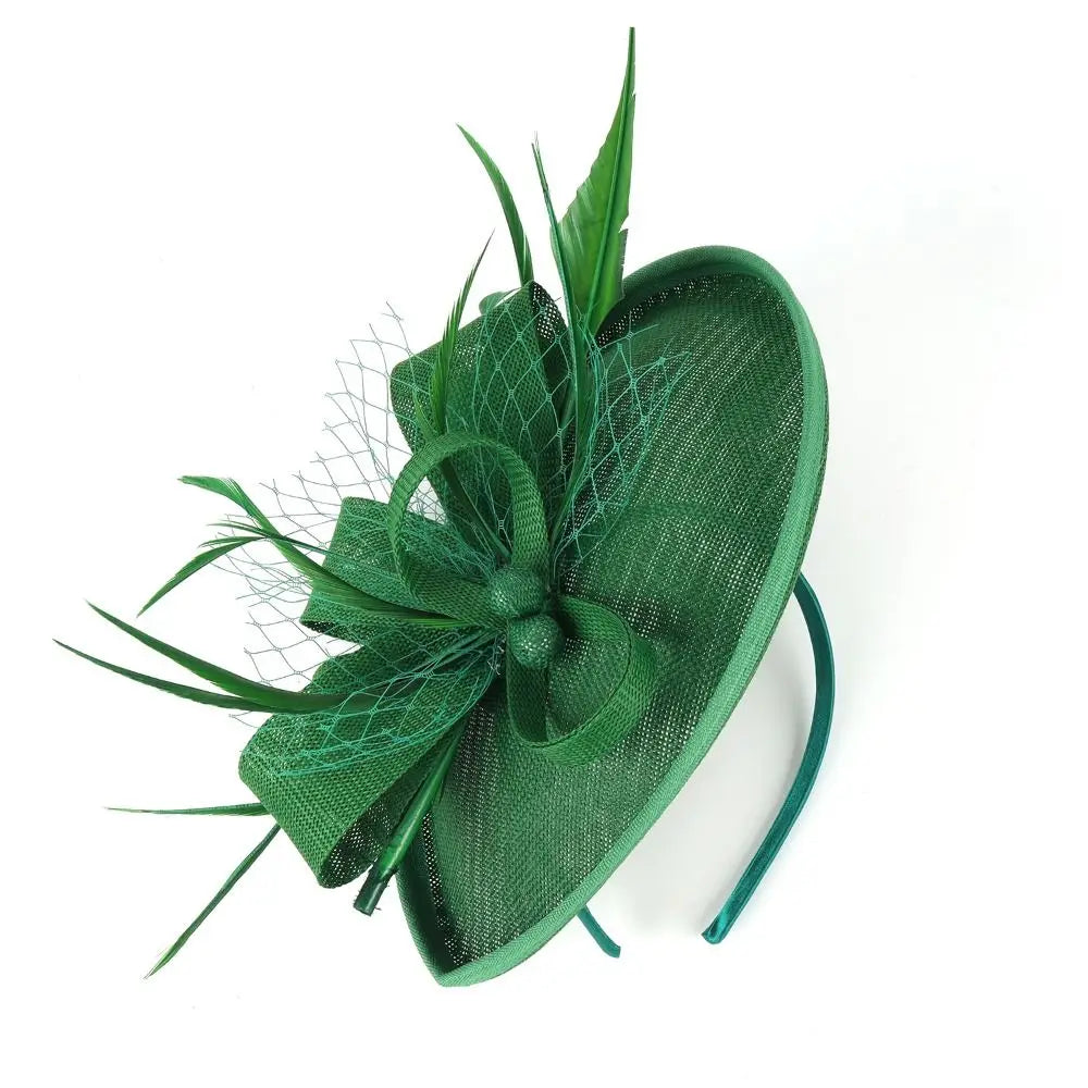 New Flower Feather Tea Party Evening Party Fascinator Hat Mesh Hair Band