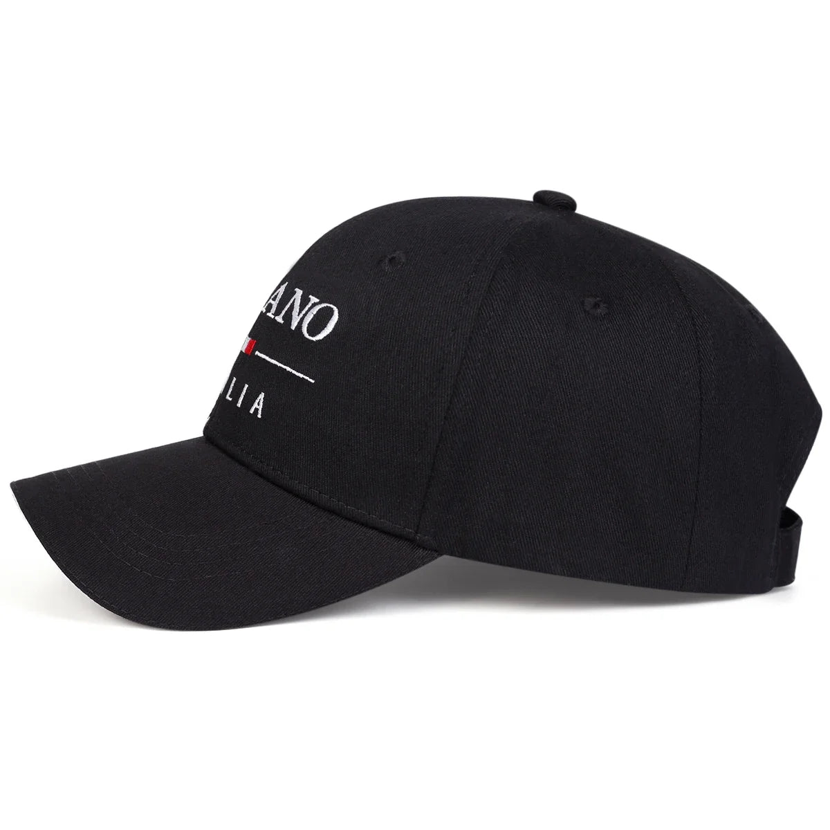 Unisex Milano Italia Letter Embroidery Baseball Caps Spring Autumn