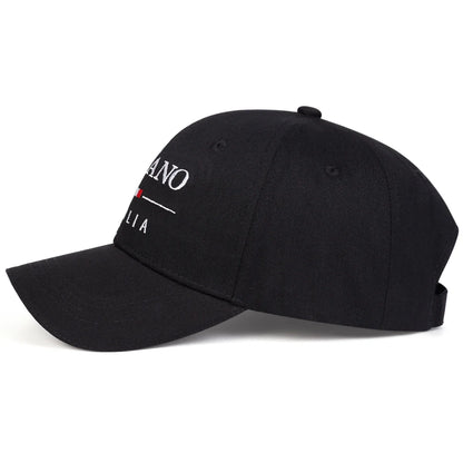 Unisex Milano Italia Letter Embroidery Baseball Caps Spring Autumn