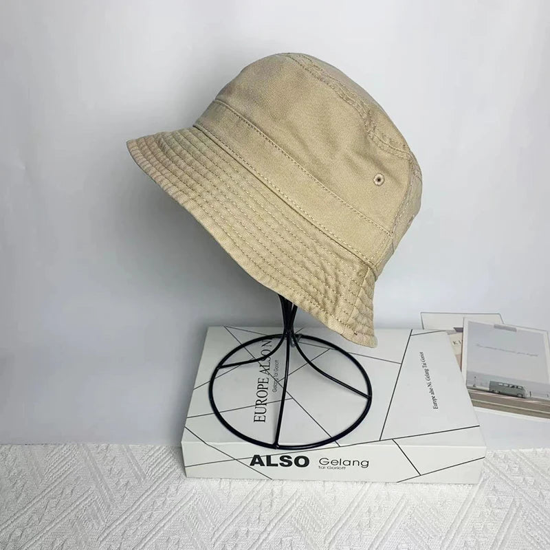 Japanese Style Cotton Simple Bucket Hat