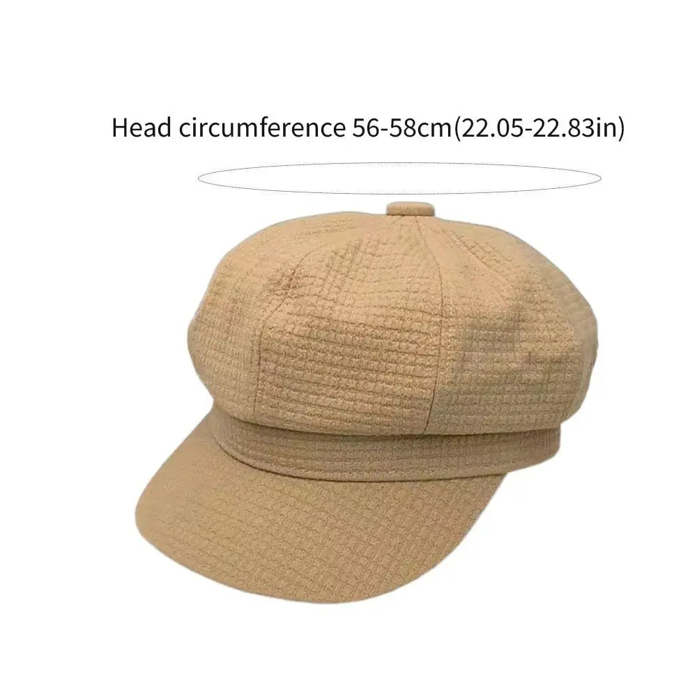 Buckets Hat Vintage Octagonal Women Berets