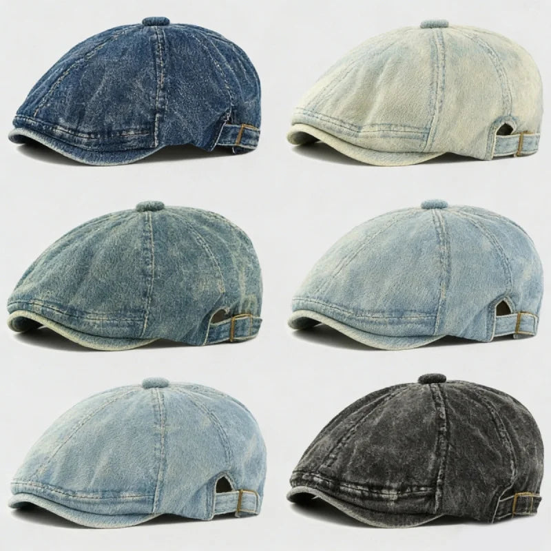 Classic Cabbie Newsboy Cap Painter Visor