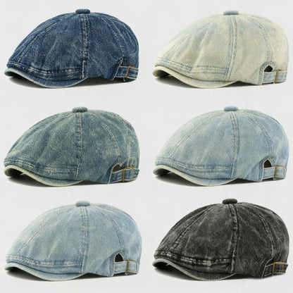 Classic Cabbie Newsboy Cap Painter Visor