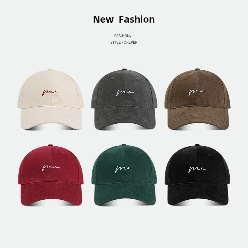 Retro Letter Embroidered Baseball Cap