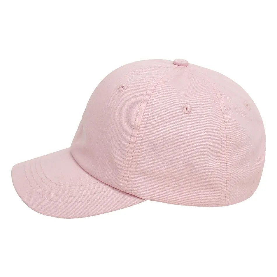 Baby Girl Baseball Caps Pink Black White Gray Children Low Profile Sun Hat Kids