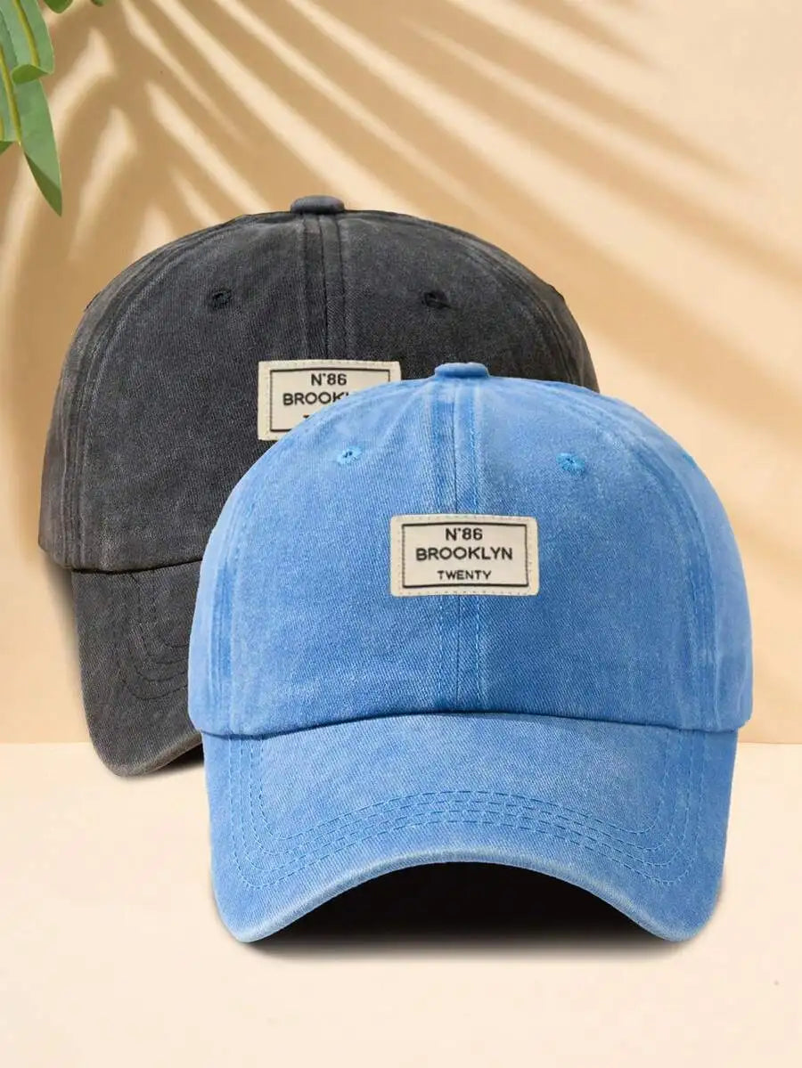 Unisex Washed Denim Baseball Cap Adjustable Casual Hat