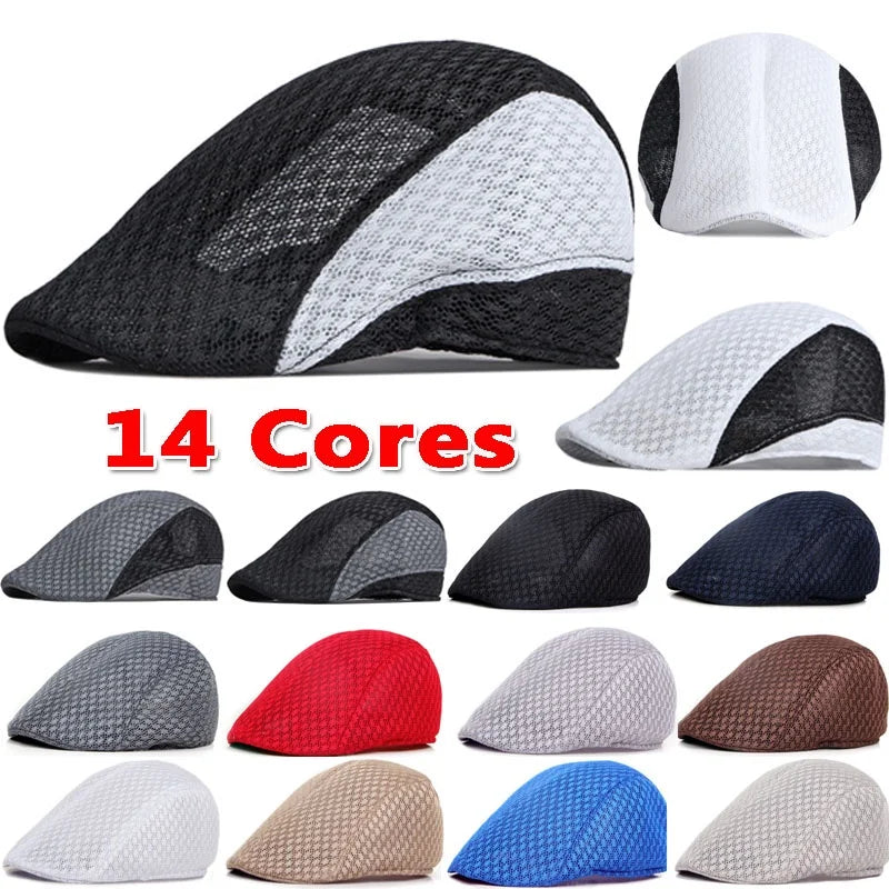 Fashion Beret Breathable Hat Newsboy Hats Golf Caps Sun Hat