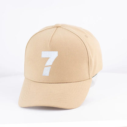 Unisex 7 Embroidered Baseball Cap Korean Style Summer