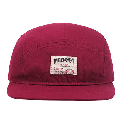 On The Moment Cotton 5 Panel Baseball Cap Snapback Caps Bone Gorras