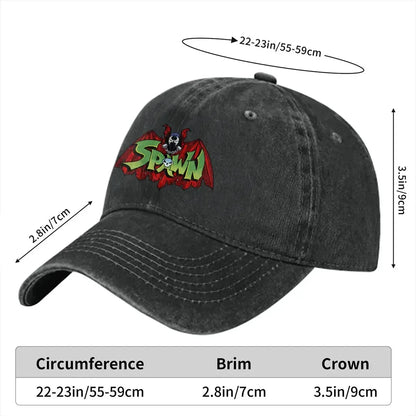 Washed Men's Baseball Cap  Comic Golf Hats
