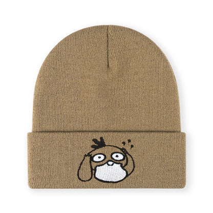 Duck Embroidered Beanie Soft Stretchy Lightweight Winter Hat