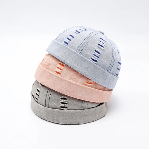 Melon Dome Denim Cap Women's Sailor Hat Caps