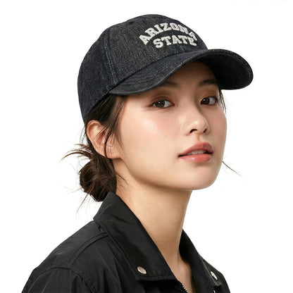 European And American Retro Washed Denim Baseball Cap