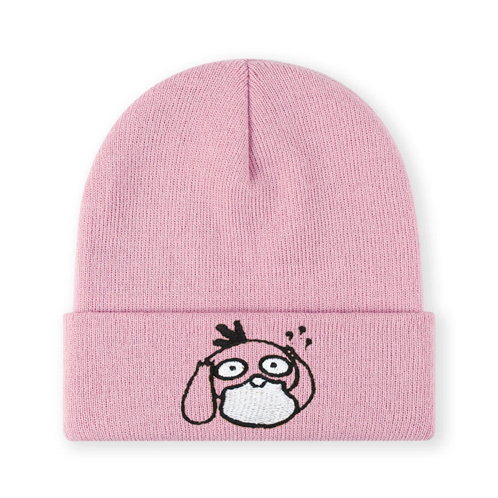 Duck Embroidered Beanie Soft Stretchy Lightweight Winter Hat