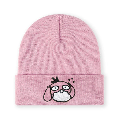 Duck Embroidered Beanie Soft Stretchy Lightweight Winter Hat