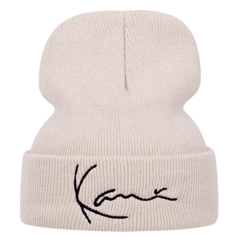 Fashionable Lettered Knitted Hats, Warm Woolen Hats